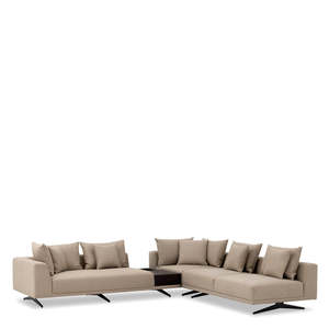 Avalon Sand Contemporary Three-Seat Loveseat <b>Sofa</b> Endless Corner Tufting <b>for</b> Home Furniture PU <b>Sponge</b> <b>for</b> Apartment Living - Product Image 1