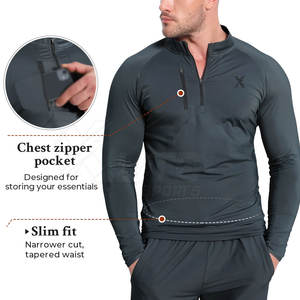 Sweat-shirt de sport confortable avec coupe athlétique, idéal pour l'entraînement en salle, la course en plein air et les activités de fitness quotidiennes - Product Image 2