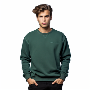 Sudadera Henley de Color Sólido para Hombre, Estilo Casual, Manga Larga, Talla Grande, Sudadera con Capucha Personalizada - Product Image 3