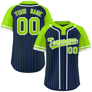 Jersey de béisbol recortado de varios colores, camisas para niños pequeños, jersey de béisbol de botón liso transpirable sublimado antibacteriano - Product Image 1