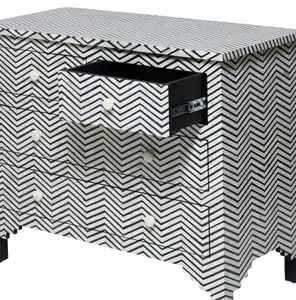 Incrustation d'os Table d'appoint moderne Floral | Motif complexe Appel intemporel Meilleure qualité de luxe pour salon salle à manger - Product Image 6