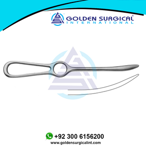 10MM, BLUNT, LANGENBECK HUESO ELEVADOR, 23CM, FUERTE CURVA Browlift Facelift Instrumentos Bone Palancas Fabricante - Product Image 3