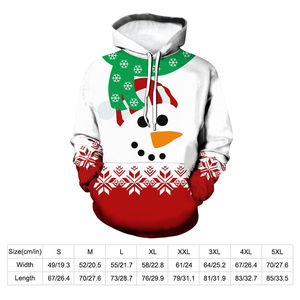 Sweat-shirt à capuche de Noël, polaire chaud, pull de fête, imprimé décontracté pour hommes et adolescents, cadeau, style tendance, Noël, joie - Product Image 4