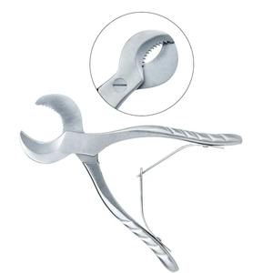 Ciseaux à gypse dentaire manuels artisanaux, pinces en acier inoxydable avec lame dentelée, poignée ergonomique, outil de coupe à 3 mâchoires - Product Image 5