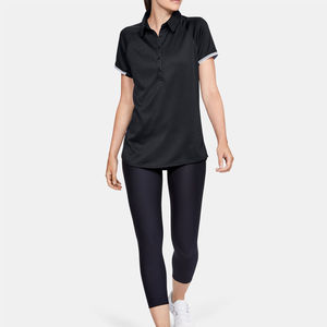 2025 le plus vendu coton à séchage rapide à manches courtes pour polo pour femmes couleur unie Style décontracté tricoté méthode de tissage - Product Image 4