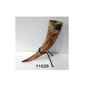 100% chope de bière en corne de buffle polie de style viking naturel avec support - Product Image 6