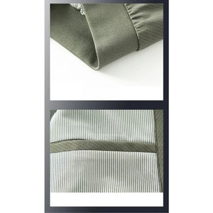 แจ็กเก็ตขนเป็ดบางลำลองแนวธุรกิจสำหรับผู้ชายมีปกเบสบอลเสื้อโค้ทผ้าแคนวาสทรงหลวมสีทึบ - Product Image 4