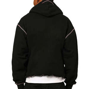 Sudadera con capucha de moda de gran tamaño, sudadera de lana de algodón holgada Unisex para tendencia de ropa de calle - Product Image 3