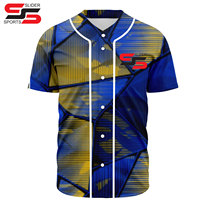 Maillot de baseball respirant imprimé grande taille - 100 % polyester, anti-humidité, antibactérien, coupe confortable pour adultes, personnalisable pour équipe