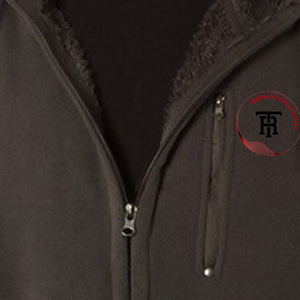 Men's Cotton Pullover Hooded <b>Winter</b> Flannel <b>Tracksuit</b> Zipper-Up Jogging Suit with Digital Printing Washed Technique <b>for</b> Leisure - Product Image 3