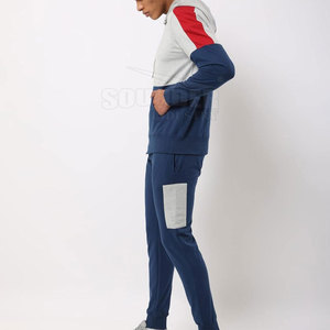 Chándal de invierno de patrón sólido de alta calidad para hombre 2025, ropa de moda transpirable de gran tamaño de manga larga para uso informal - Product Image 3