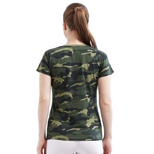 Camiseta de verano de algodón de camuflaje personalizada para mujer, ropa de calle, camiseta de moda, Camiseta corta informal de gran tamaño de manga corta para mujer - Product Image 3
