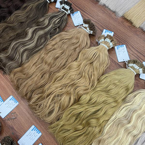 Produit phare : Extensions de cheveux lisses I-Tip Remy, 100 % cheveux humains vierges vietnamiens, double trame machine, 100g, meilleure qualité - Product Image 5