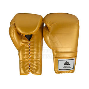Guantes de boxeo profesionales hechos a medida Guantes de boxeo de cuero PU Guantes de boxeo de entrenamiento de lucha - Product Image 1