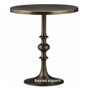 Table d'appoint en fer au design moderne, finition noire mate, revêtement en poudre, meubles de salon, utilisation à domicile ou au bureau, table basse - Product Image 2