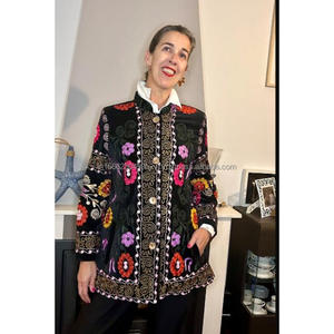 เสื้อแจ็คเก็ตสั้นปักด้วยมือสไตล์โบฮีเมียร์ลำลองของขวัญพิเศษสำหรับคริสต์มาส - Product Image 3