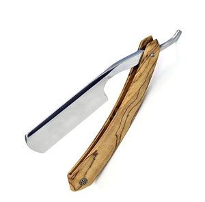 Fix Blade Barber Rasoirs Manche en bois Couper la gorge Barbe Rasoirs - Product Image 4