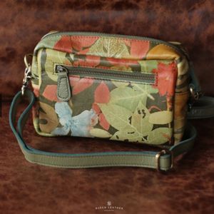 Sac à bandoulière en cuir à motif tendance, sac à main pour femme en cuir véritable avec un design accrocheur - Product Image 5