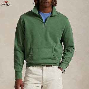 Pas Cher Prix Vente en Gros Fabricant Séchage Rapide Hommes sweats à capuche Bas quantité minimale de commande Léger Confortable Tissu Demi Zip Sweat - Product Image 2