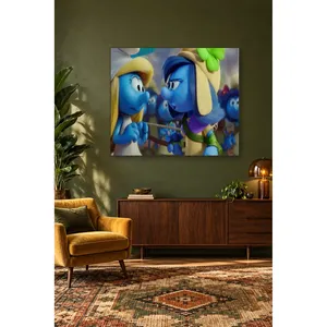 ภาพพิมพ์บนผ้าใบฉากการแข่งขันชักเย่อของฟิดา สเมิร์ฟส์ - Product Image 2