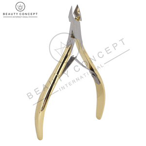 Golden Cuticle Nippers with Two Springs 7 mm Cuticle Cutter Cuticle Nippers Stainless Steel with Sharp and Smooth Cut - Product Image 4