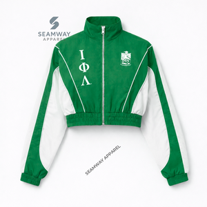 Veste coupe-vent légère Iota Phi Lambda, veste décontractée tendance, coupe-vent d'extérieur, veste zippée pour femmes - Product Image 1