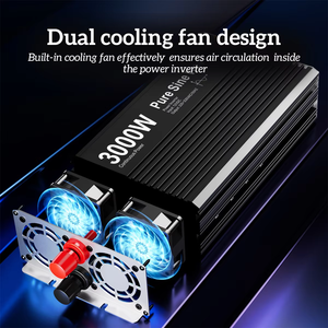 Convertisseur d'énergie solaire haute efficacité 4000W 2000W à onde sinusoïdale pure DC 12V 24V vers AC 110V 220V pour système solaire, voiture, camping-car, maison, alimentation de secours - Product Image 2