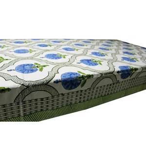 Boho Style White Floral Handmade Block Print <b>Tablecloth</b> 100% Cotton Table Cover for Dining <b>Parties</b> Weddings for Spring Summer - Product Image 3