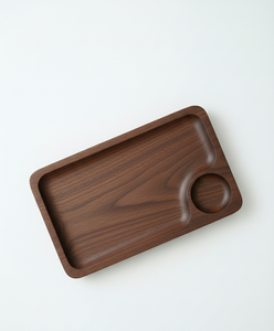 Eco-Friendly Natural Wooden <b>Tray</b> with Handles for Serving Food and <b>Drinks</b> Modern Design for Party Use - Product Image 5