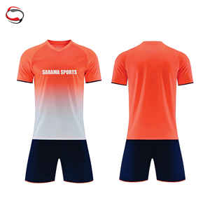 Custom Football Uniform for <b>Clubs</b> Teams Heat-Transfer Printed Soccer Kit Breathable Spandex/Polyester Jersey Set with Team Logo - Product Image 1