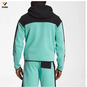 Logo personnalisé OEM Survêtement de sport pour hommes de haute qualité Sweat à capuche à fermeture éclair en polaire Cotton Tech pour l'hiver en salle de sport - Product Image 6