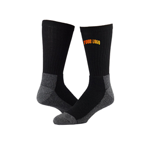 Custom Embroidery Logo Knitted Solid <b>Socks</b> Winter Warm Crew Style Men's Breathable Casual Thick Bottom Body Sports <b>Socks</b> for man - Product Image 3