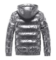 Veste d'hiver matelassée personnalisable, écologique, chauffante, en toile imperméable et coupe-vent, style vintage, à capuche, rembourrée de coton, brillante