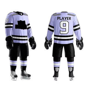 Professional-made <b>Light</b> Weight Ice Hockey Uniform With Long Sleeves Custom Team Name Uniform Set <b>Cheap</b> Price For Sale - Product Image 2