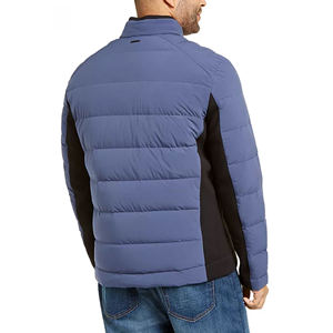 Doudoune à capuche en coton et polyester pour hommes, doudoune à la mode avec logo personnalisé, doudoune de rembourrage de créateur en duvet d'hiver rouge brillant, 2025 - Product Image 6