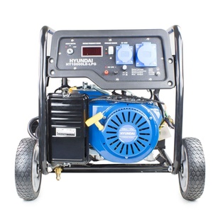 เครื่องกำเนิดไฟฟ้าแบบสองเชื้อเพลิง 7kW 8.75kVA ใช้ได้ทั้งน้ำมันเบนซินและก๊าซ LPG สตาร์ทด้วยระบบไฟฟ้า โครงสร้างแบบเปิด 230V 32A พร้อมล้อเคลื่อนย้ายได้ - Product Image 3