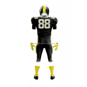 Uniformes Deportivos para Adultos de Poliéster de Alta Calidad 100% OEM, Impresión Digital, Tallas Grandes, Jersey de Fútbol Americano Corto y Transpirable - Product Image 3