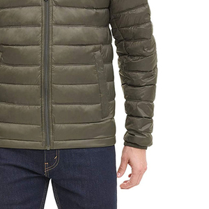 Custom Men's <b>Winter</b> Streetwear Puffer <b>Jacket</b> Fashion Style with Stand Collar and Warm <b>Waterproof</b> Canvas Fabric Wholesale - Product Image 6