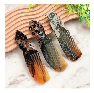 Handcrafted Horn Comb Massage Comb Hair Comb for Smooth Hair Styling - Product Image 1