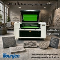 Machine de découpe et de gravure laser CO2 CNC haute précision 6040 pour pierre et matériaux non métalliques, contrôleur Ruida, connectivité Wi-Fi/USB, refroidissement par eau