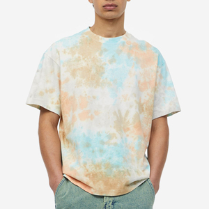 T-shirt surdimensionné vintage en coton premium avec logo personnalisé, streetwear, coupe ample, délavé à l'acide, écologique, respirant pour homme - Product Image 1