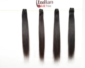 Precio al por Mayor de Cabello Humano Indio de Templo en Paquetes, Cabello Virgen Crudo con Cutícula Alineada, Ondulado Sedoso de un Solo Donante, Color Negro Natural - Product Image 5