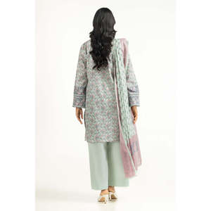 ชุดลำลองฤดูร้อนสำหรับผู้หญิง IUSTKSD-1239 แบบ 3 ชิ้น พิมพ์ลาย ระบายอากาศได้ดี แขนสามส่วน คอจีน - Product Image 2