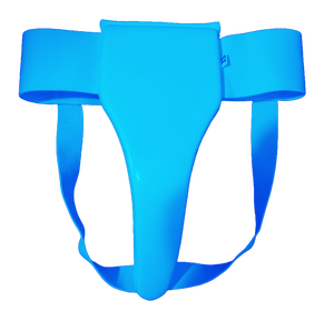 Protector Inguinal Femenino AZUL con Soporte, de Poliéster y Algodón, Antideslizante, para Artes Marciales, Kick Boxing, con Cintura Elástica - Product Image 1