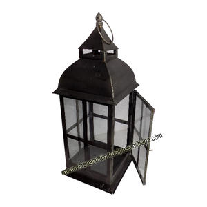 Linternas de metal de hierro superventas al por mayor en antigüedad para la decoración del restaurante del hotel de la habitación - Product Image 1