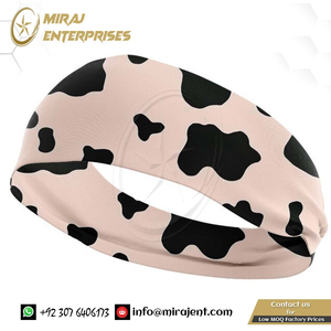 Turbante elástico patrón de leopardo accesorios para el cabello para niñas tocados bandas para el sudor tocado mujeres diademas elásticas diadema ancha - Product Image 5