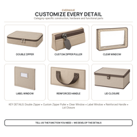 Organisateur de draps pliable en gros pour taies d'oreiller, couvertures et housses de couette
