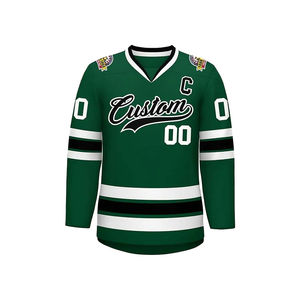 Dernier design de sweat à capuche de hockey vierge pour broderie, maillots de hockey sur glace personnalisés par sublimation, prix de gros, personnalisation respirante OEM - Product Image 2