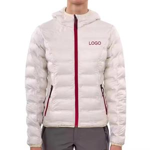 เสื้อแจ็คเก็ตพัฟเฟอร์ผู้ชายสำหรับฤดูหนาว ระบายอากาศได้ดี แห้งเร็ว สไตล์ลำลอง มีโลโก้ด้านหน้า - Product Image 1
