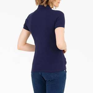Camiseta Casual para Mujer, Personalizada, 100% Algodón, Secado Rápido, Transpirable, de Punto, Manga Corta, Color Azul - Product Image 3